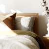 bed with modern decor